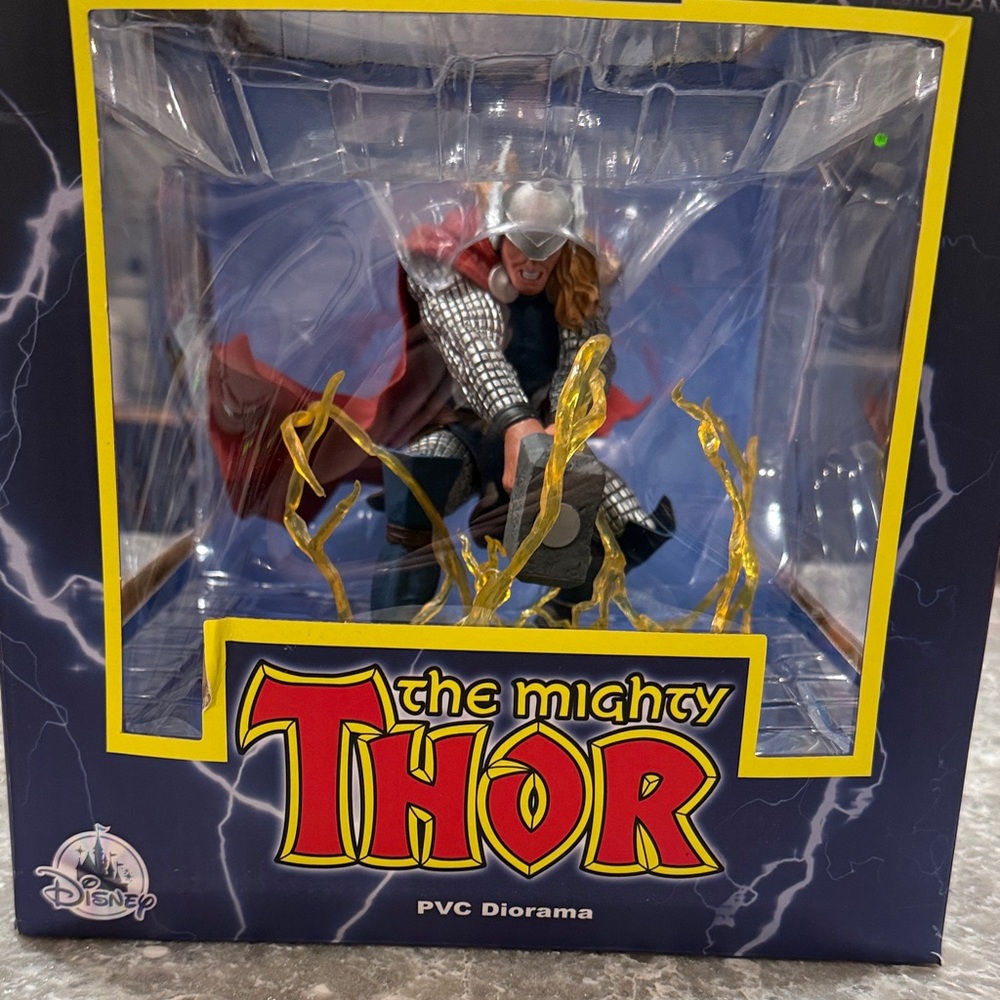 Disney Thor PVC Diorama with Red and Silver Accents
